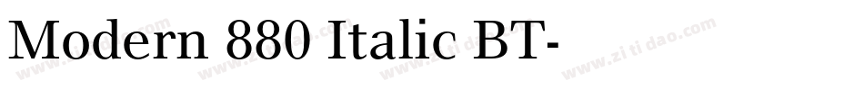 Modern 880 Italic BT字体转换